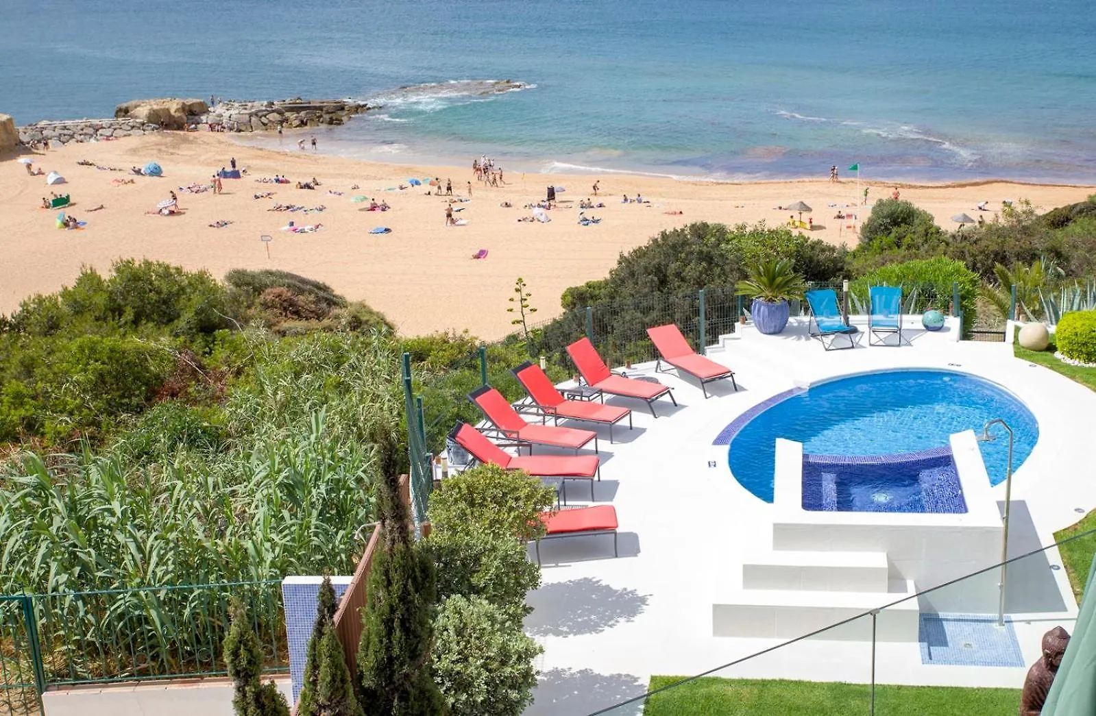 Luxurious Beachfront Villa De La Plage With Private Beach Acces Albufeira Portugal